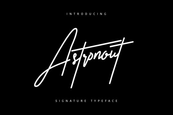 Astronout: A Delicate Handwritten Font for Editorial Design