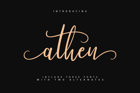 Athen: The Elegant Script Font for Campaigns