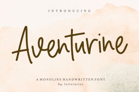 Aventurine: The Handwritten Font for Bold Campaigns