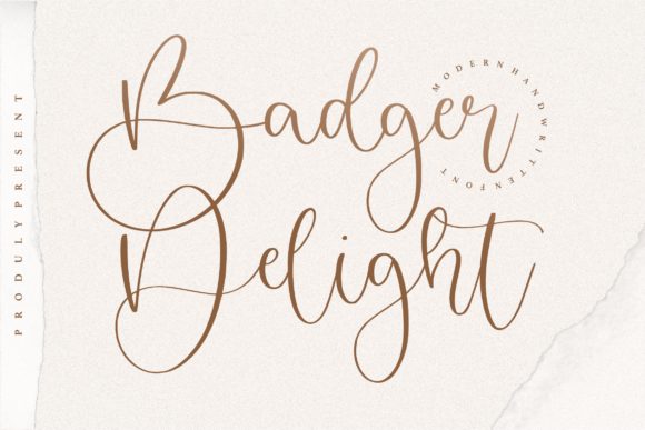 Badger Delight: A Handwritten Font for Web Design