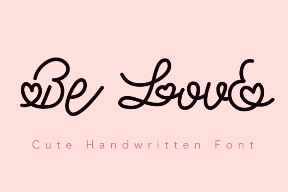 Be Love: A Romantic Handwritten Font for Web Design