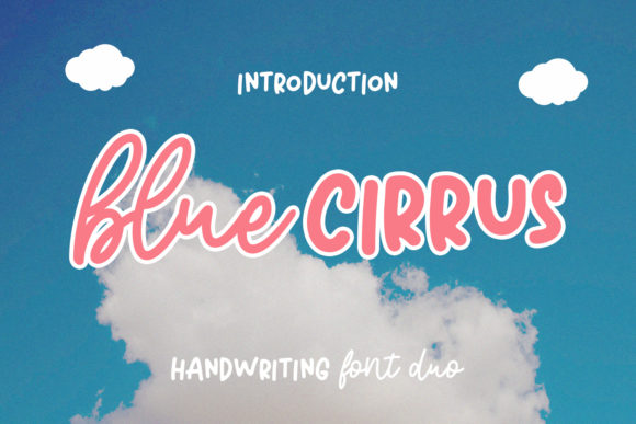 Blue Cirrus: A Playful Handwritten Font for Branding