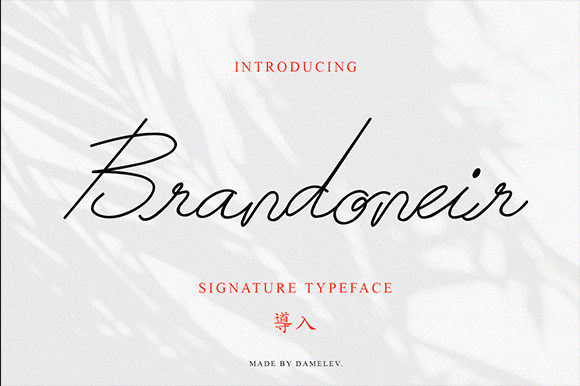 Brandoneir: A Handwritten Font for Modern Web Design