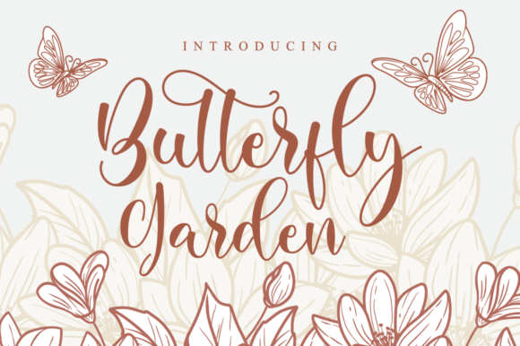 Butterfly Garden: A Modern Script Font for Editorial Design