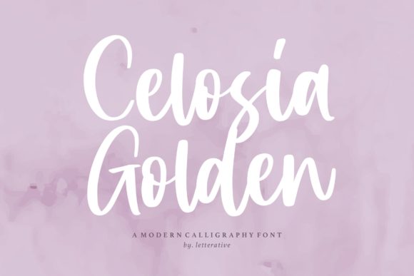 Celosia Golden: A Premium Handwritten Font for Marketers