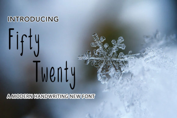Fifty Twenty: A Handwritten Font for Modern Editorial Design