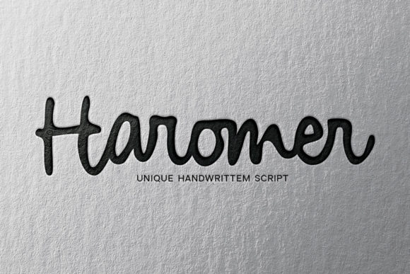 Haromer: A Modern Handwritten Font for Marketers