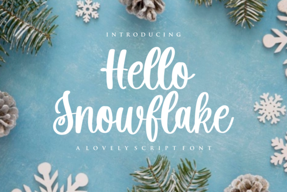 Hello Snowflake: A Delicate Handwritten Font for Makers