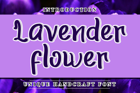 Lavender Flower: A Modern Handwritten Font for Brands