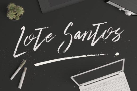 Lote Santos: A Handwritten Font for Campaigns