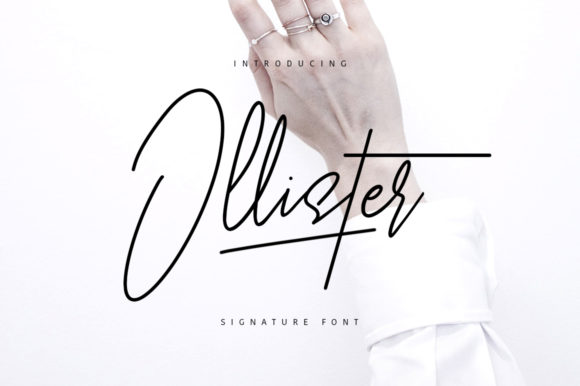 Ollister: A Delicate Handwritten Font for Makers