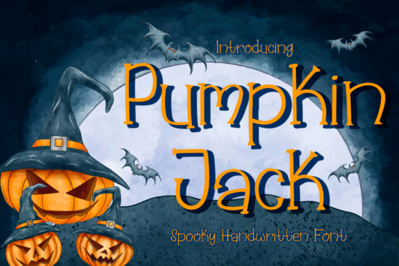 Pumpkin Jack: A Spooky Handwritten Font for Crafters