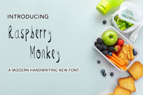 Raspberry Monkey: A Charming Handwritten Font for Makers