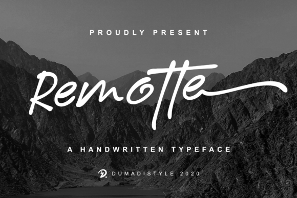 Remotte: A Handwritten Font for Editorial Design