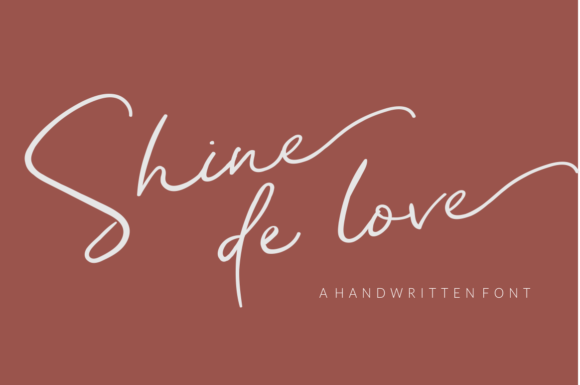 Shine De Love: A Premium Script Font for Web Design