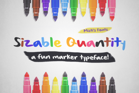 Sizable Quantity: A Handcrafted Font for Your Brand