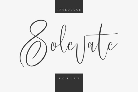 Solevate: A Handwritten Font for Makers